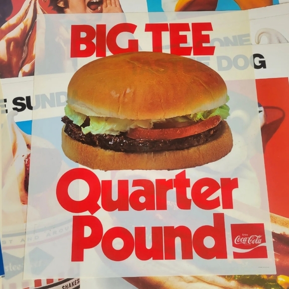 Lot 14 Vintage 70s LIGHTED SIGN Tastee Freez Advertising Poster Banners 1977 - Picture 3 of 7